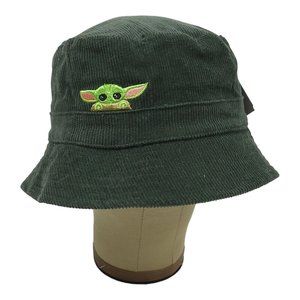 Star Wars Child Grogu Mandalorian Corduroy OSFM Bucket Hat Disney Embroidered